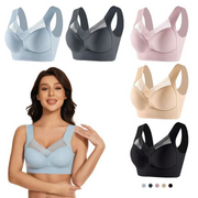 Breathable Push-Up Sports Bra – Mesh Padded Gym Top
